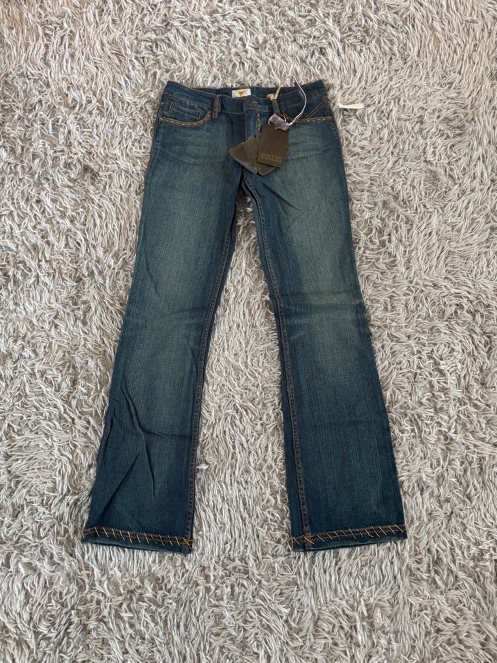 Antik Denim Boot Cut Embroidered Jeans